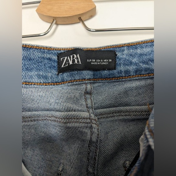 Zara blue high waisted skinny jeans in size 36 - Picture 2 of 3